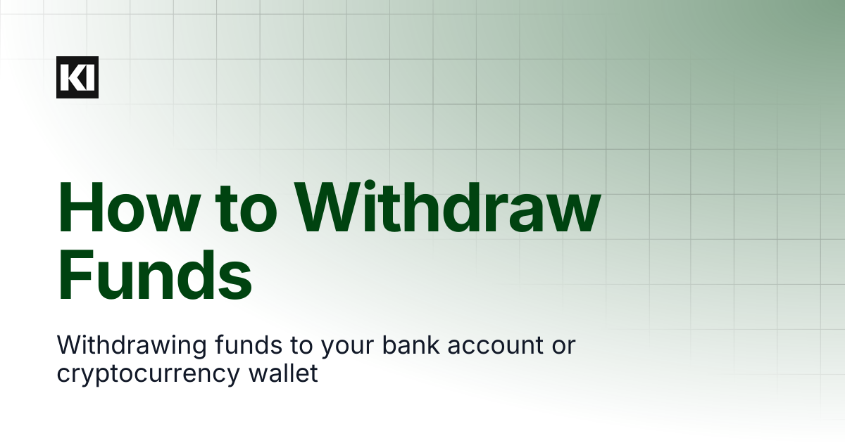 How to Withdraw Funds | Kleos Guides